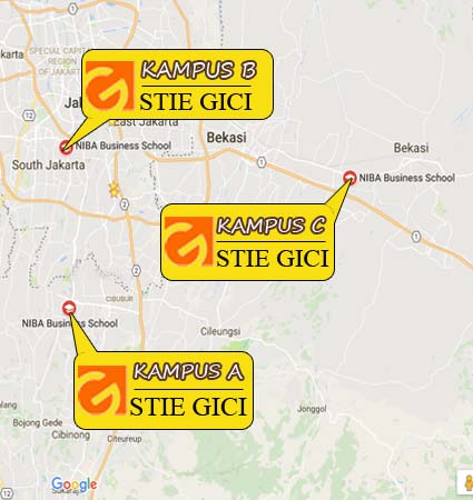 Campus Locations (Google Map) Master of Management STIE GICI M Hybrid Prestasi